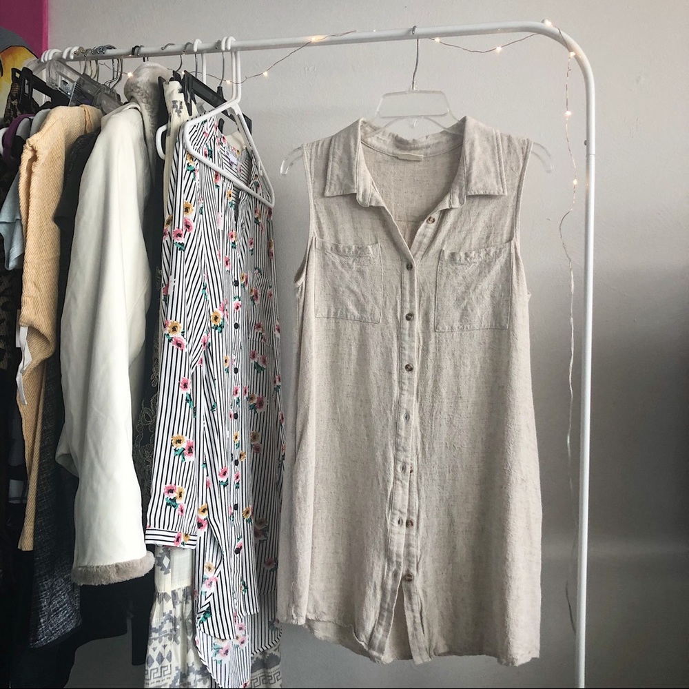 Three Bird Nest beige linen tunic